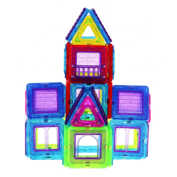 Klocki Magnetyczne MEGA Zestaw 184 elementów